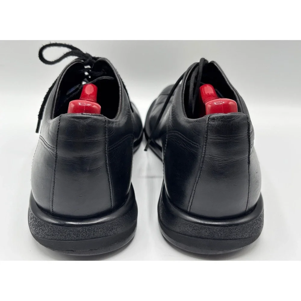 Christian Pellet Men's Black Leather Cap Toe Oxford Dress Shoes Lace Up